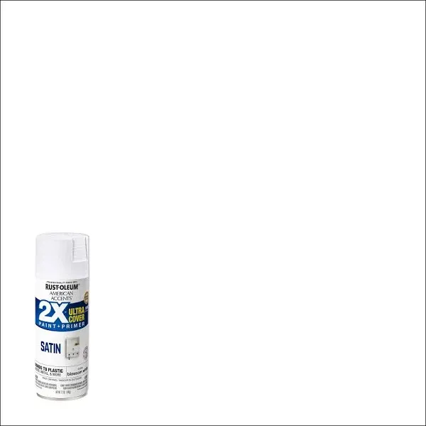 White Primer, Rust-Oleum American Accents 2X Ultra Cover Flat Spray Paint- 12 oz