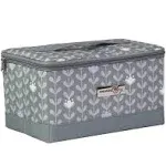 Everything Mary Sewing Case Grey Leaf Print EVM12861-1