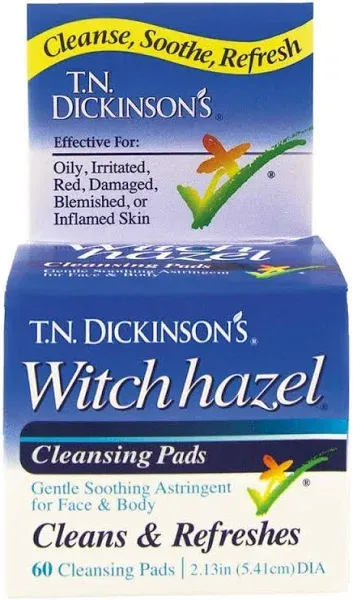 T.n. Dickinson's Witch Hazel Cleansing Pads