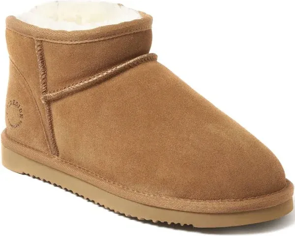 DEARFOAMS Women's Riverland Genuine Shearling Micro Bootie