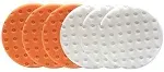 Lake Country CCS Smart Pads Da 5.5 inch Foam Pad (3-White, 3-Orange, 5.5)