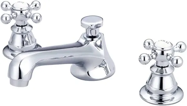 Water Creation American 20th Century Classic Widespread Lavatory Faucet With Pop Up Drain