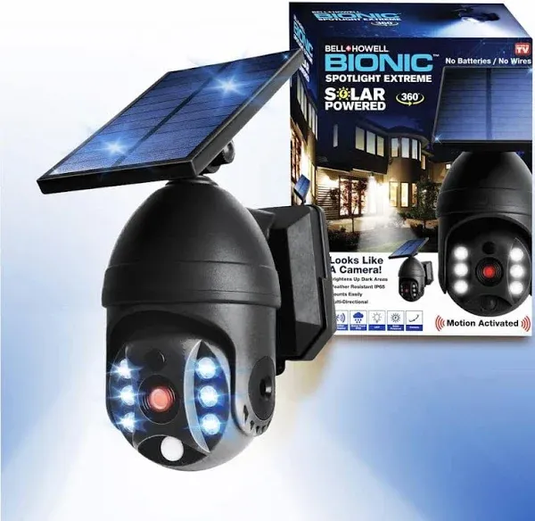 Bell + Howell Bionic Spotlight Extreme Solar Powered Motion Activated Light