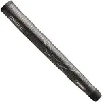 Winn Dri-Tac Midsize Pistol Putter Grip - Dark Grey / Silver + FREE Tape