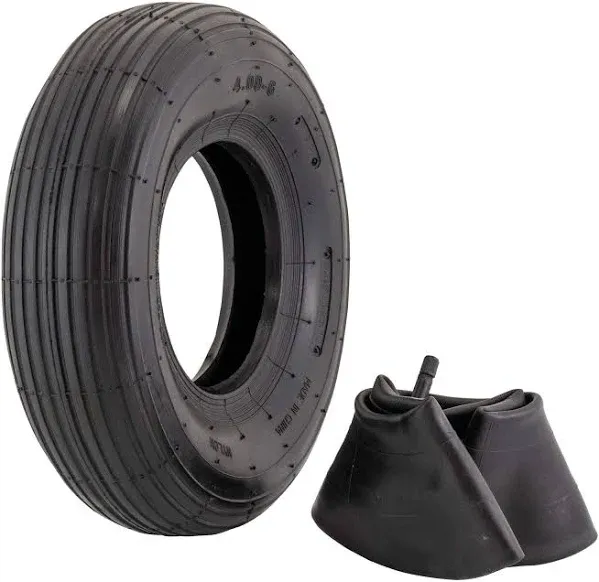 Marathon 4.00-6&#034; Replacement Pneumatic Wheel Tire and Tube