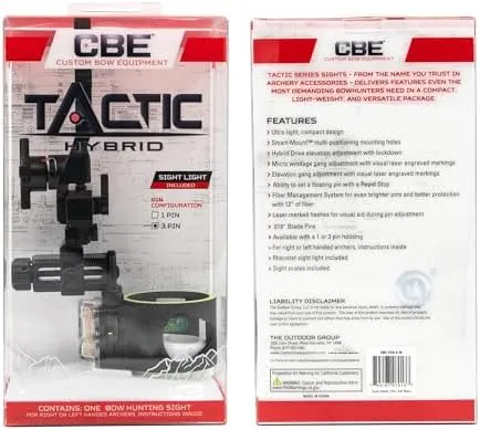 CBE Tactic Hybrid 3 Pin Bow Sight