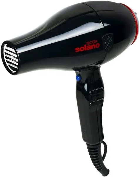 Solano Moda Hair Dryer 1750W High Performance Ionic Tech, Compact Silencer