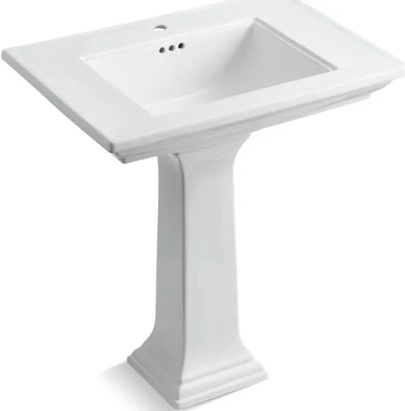 Kohler Memoirs Stately 30" Pedestal Bathroom Sink faucet