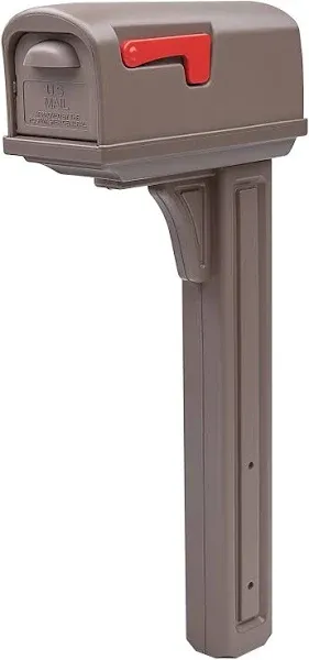 Architectural Mailbox Post Combo 49.9&#034;x10.2&#034;x22<wbr/>.1&#034; Corrosion Resistant+Outd<wbr/>oor