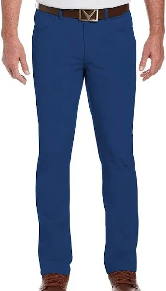 Callaway Men’s EverPlay 5-Pocket Golf Pants with Comfort Waistband, Stretch Non-Iron Fabric, Moisture-Wicking, Tapered Fit