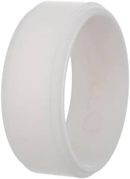 Qalo Men's Polished Step Edge Silicone Ring