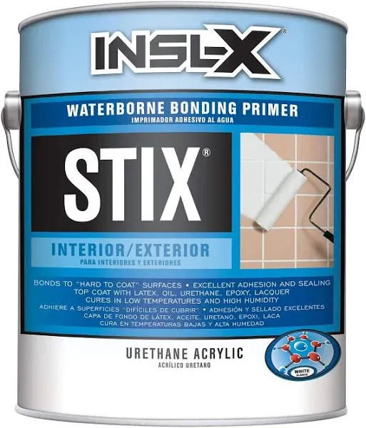 INSL-X Stix Bonding Primer Urethane Acrylic SXA-110 White Int/Ext Gal. Lid Dente