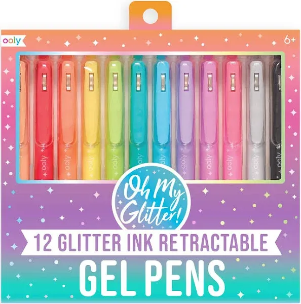 Ooly Oh My Glitter! Retractable Glitter Gel Pens