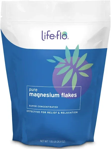 Pure Magnesium Bath Flakes - Epsom Salt Bath Soak Alternative - Unscented Mag...