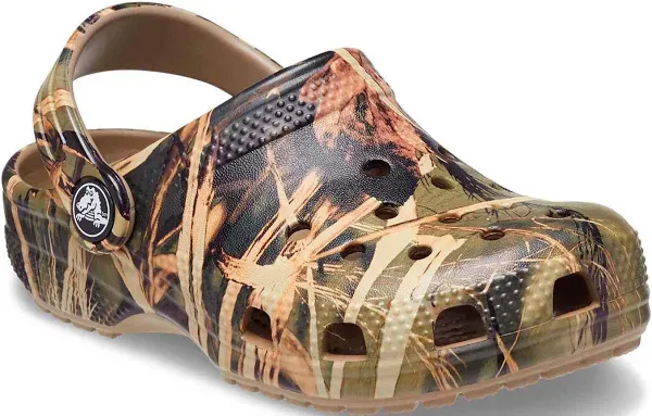 Crocs Kids&#039; Classic Realtree Clog | Camo Shoes , Khaki, 6 Toddler