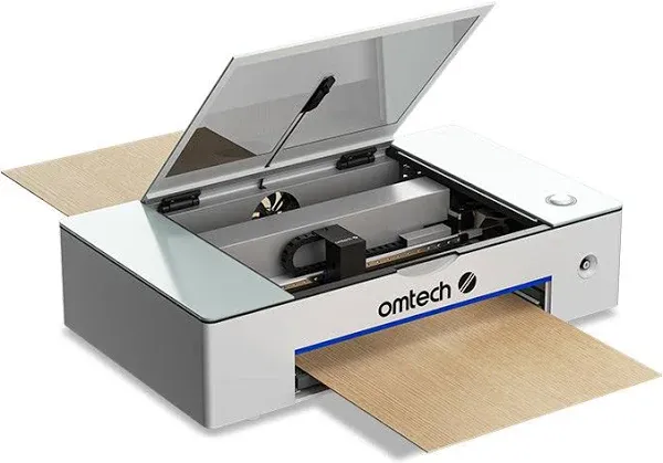 OMTech Polar 50W Desktop Laser Engraver, 20" x12" CO2 Laser Engraving Machine with 2 Rotary Axes 5MP Camera Water Pump, Laser Marker Laser Cutting Machine for Wood Acrylic Glass More