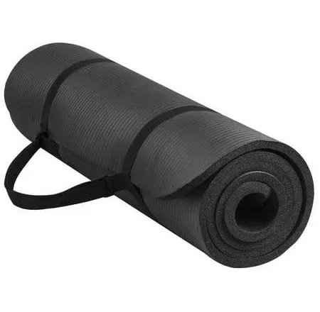 All Purpose 1/2-Inch Extra Thick High Density Anti-Tear Exercise Yoga Mat with C