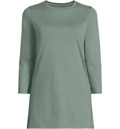 Lands' End Women's Petite 3/4 Sleeve Cotton Supima Tunic