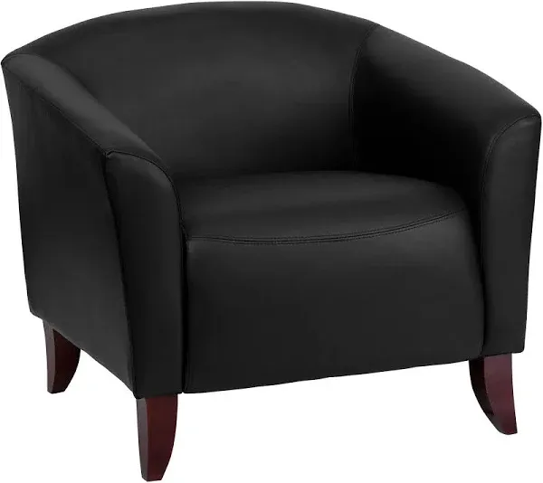 Flash Furniture Chair: Hercules Imperial Series Black Leather