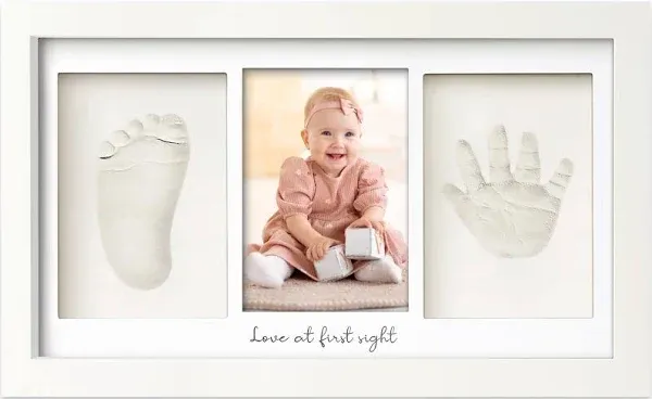 KeaBabies Duo Baby Handprint & Footprint Keepsake Frame