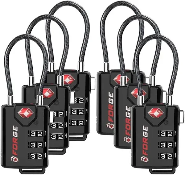 Forge TSA Approved Cable Luggage Locks