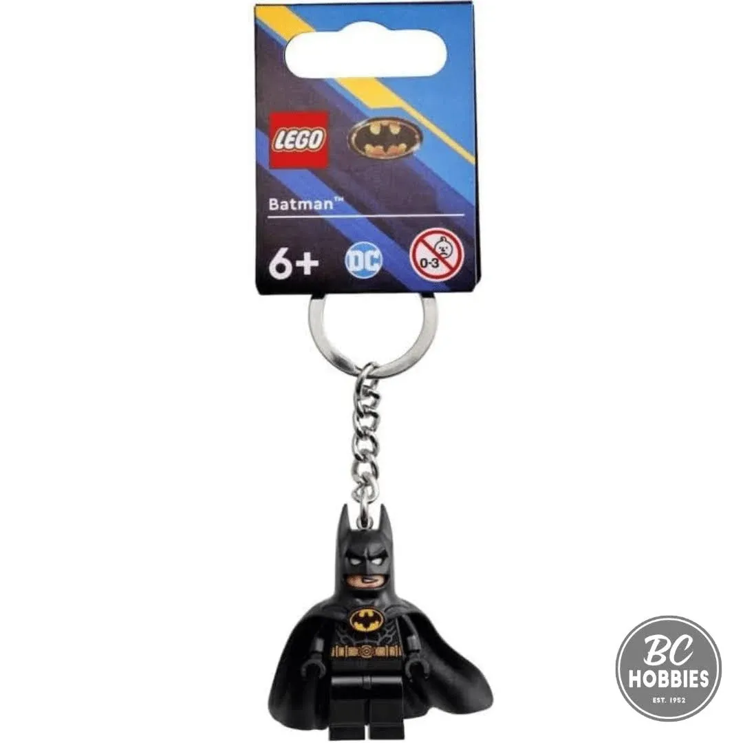 Lego DC Batman Keyring / Keychain - NEW Black &#039;Rubber&#039; Suit - 854235