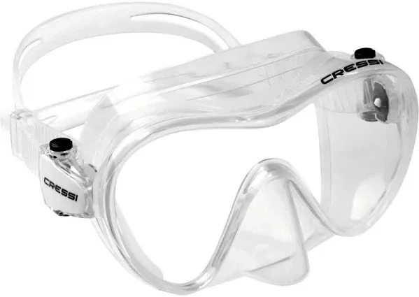 Cressi Frameless F1 Mask, Clear