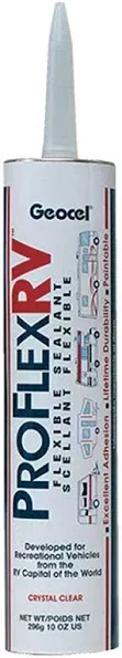 Geocel 2300 Flexible Sealant CLEAR RV Camper Repair 1 TUBE Door Window Pro Roof