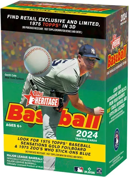 2024 Topps Heritage MLB Baseball Blaster Box Unopened Sealed