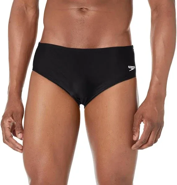 Speedo: Men's Solid Brief New Black / 34