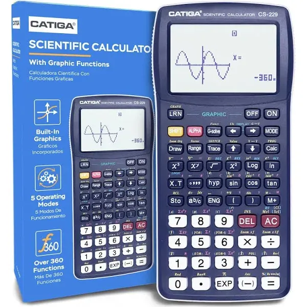 CATIGA Scientific Calculator with Graphic Functions