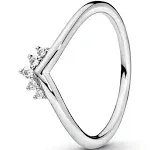 Pandora Sterling Silver Tiara Wishbone Ring