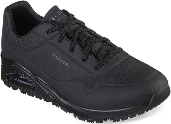 Skechers Work Uno SR - Sutal Work Shoe 8.5 Men's Black