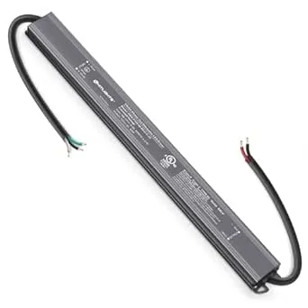 60W Dimmable LED Driver, Electronic Transformer, 120V AC to 12V DC Power Supp...