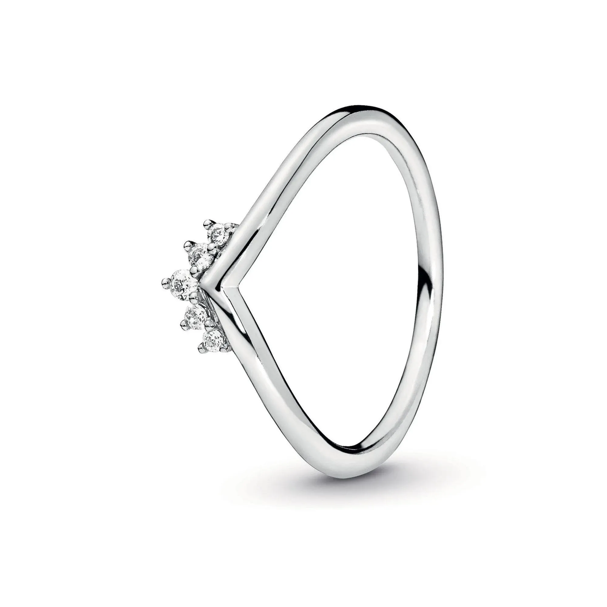 Pandora | 198282CZ Tiara Wishbone Ring 9 / Silver