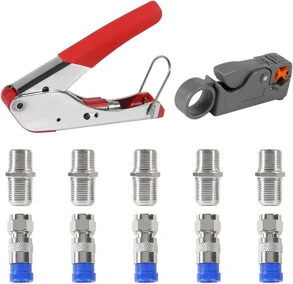 ALMOCN Coax Cable Crimper Tool Kit