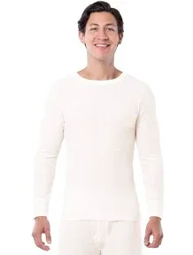 Fruit of The loom Men's Waffle Baselayer Crew Neck Thermal Top