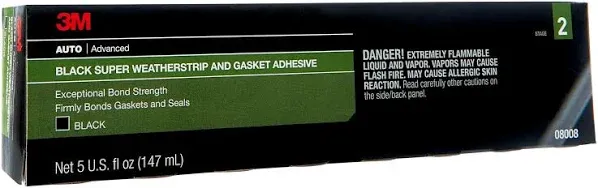 3M Black Super Weatherstrip & Gasket Adhesive 08008