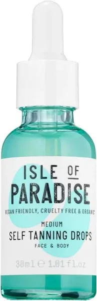 NEW IN BOX Isle of Paradise - Self Tanning Drops - Medium - 1.01 fl oz*New*