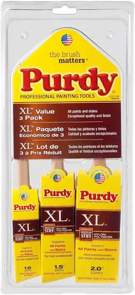 Purdy 140853100 XL Brush 3 Pack