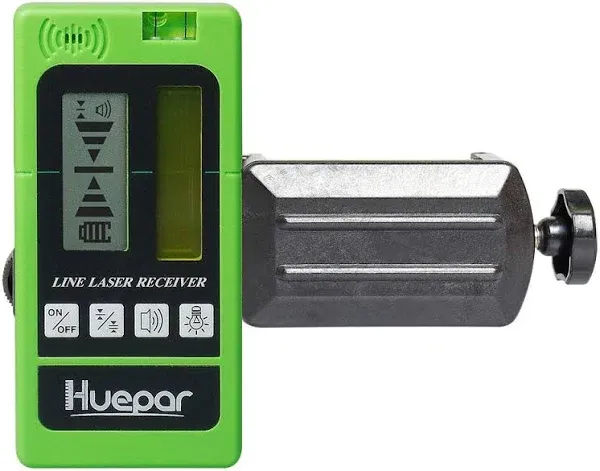 Huepar 200-ft Red and Green-Beam Rotary Laser Receiver