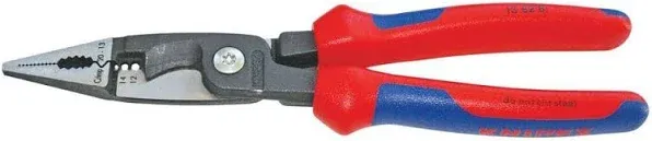 KNIPEX 13 82 8 - 6-in-1 Electrical Installation Pliers 12 and 14 AWG