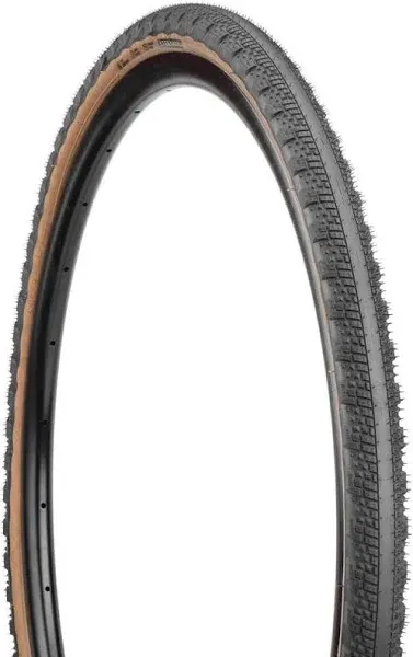 Teravail - Washburn Bicycle Tire | Light and Supple Casing | for Rough Pavement and Fast Gravel | 650 x 47 | Tan Sidewall