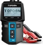 Topdon BT100 Car Battery Tester 12V Load Tester 100-2000 CCA Automotive Alternator Tester Digital Auto Battery Analyzer