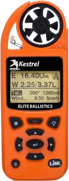 Kestrel, Elite, Blaze Orange, Weather Meter, Applied Ballistics with Link