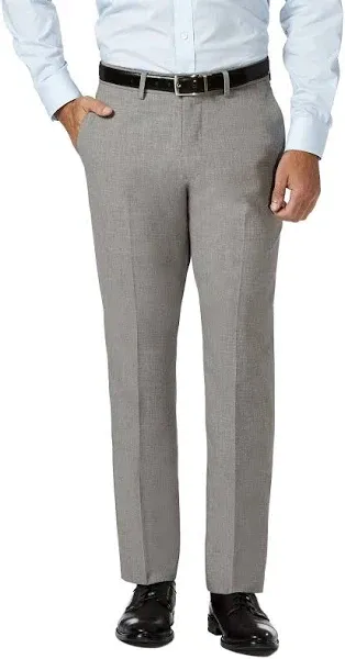 Haggar Men's Slim Fit 4 Way Stretch Flat Front Dress Pants