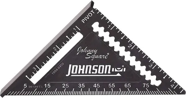 Johnson Johnny Square 4-1/2 in. L Aluminum Professional Easy-Read Finish Square