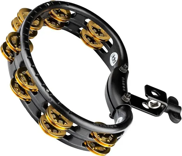 Meinl ABS Mountable Tambourine Brass Jingles Black