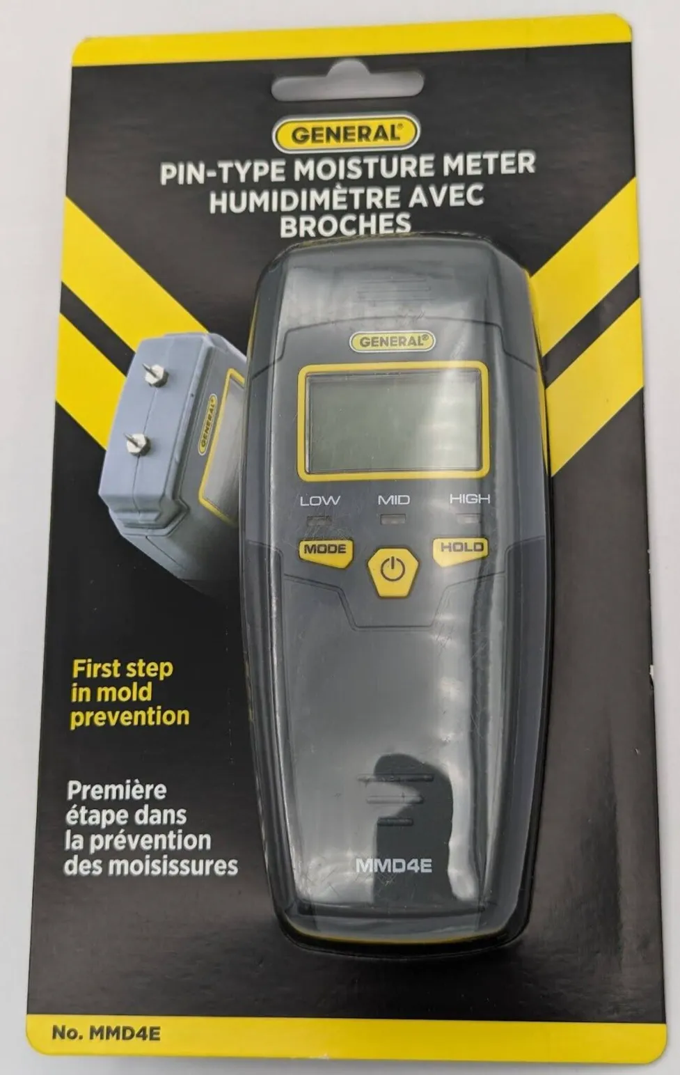 General Tools Moisture Meter Tool MMD4E BRAND NEW RETAIL w/ Batt! Humidity Mold