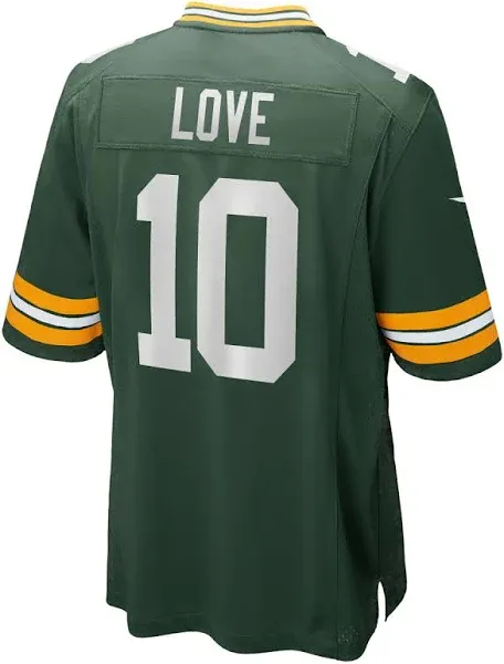 Men's Nike Jordan Love Green Bay Packers Player Game Jersey